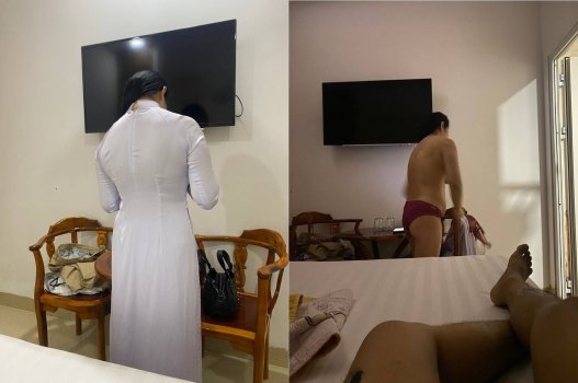 Cảnh nóng cô giáo làm tình với phụ huynh, cả hai cởi quần áo hết cỡ để chịch nhau cực sung