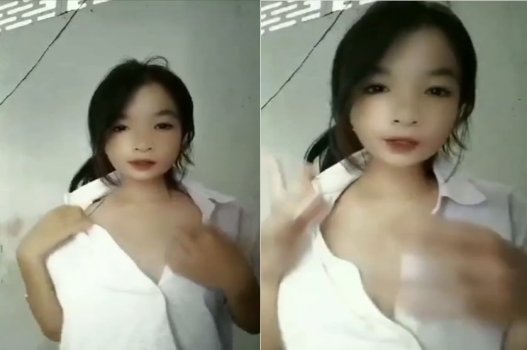 Nữ sinh lộ clip sex vú tròn căng