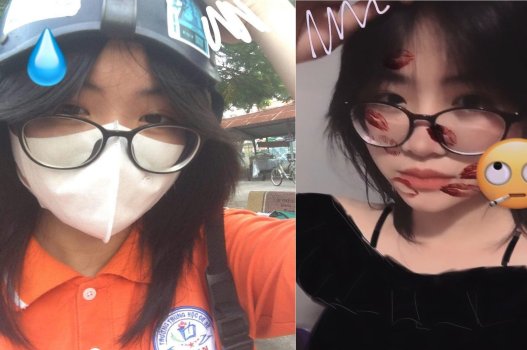 Em sinh viên kính cận gợi cảm