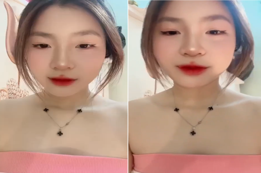 Em xinh gái thích đùa nghịch trên giường ấm áp