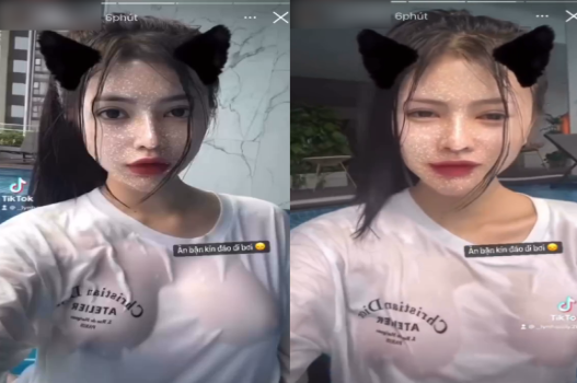 Ngọc Uyên vếu khủng khao khát xoạc tại hồ bơi