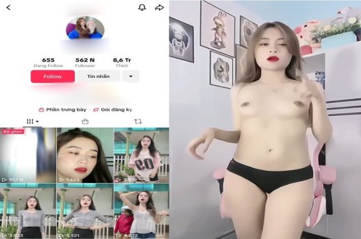 TikToker xinh đẹp với làn da trắng mịn và vóc dáng sexy